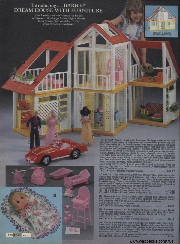 vintage barbie dream house for sale