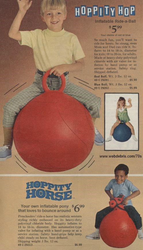 riding bouncy ball