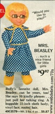mrs beasley doll 1970