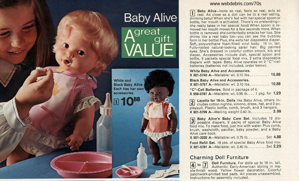 baby alive 1970s