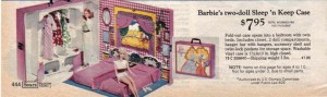 Barbie Two Doll Sleep' N Keep Case from 1975