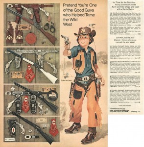Cap Guns from JCPenny 1974 Wishbook