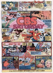 CBS Saturday Morning Cartoon Lineup from 1976