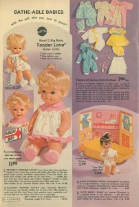 Baby Tender Love's Sisters and Accessories 1972