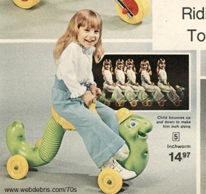 hasbro inchworm riding toy