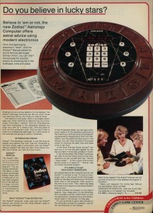 Zodiac Astrology Computer from 1979