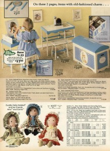 Holly Hobbie Dolls and Furniture 1977