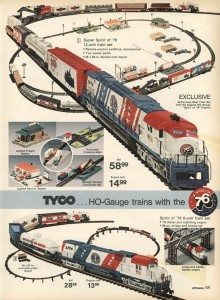 tyco spirit of 76 ho train set