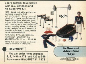 O. J. Simpson Action Figure from 1977