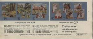 Eaton Paint by Number Sets from 1973