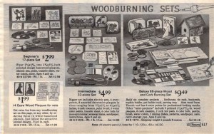 Woodburning Sets from 1972