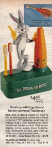 bugs_bunny_battery_toothbrush_1975 Bugs Bunny Battery Operated Toothbrush 1975